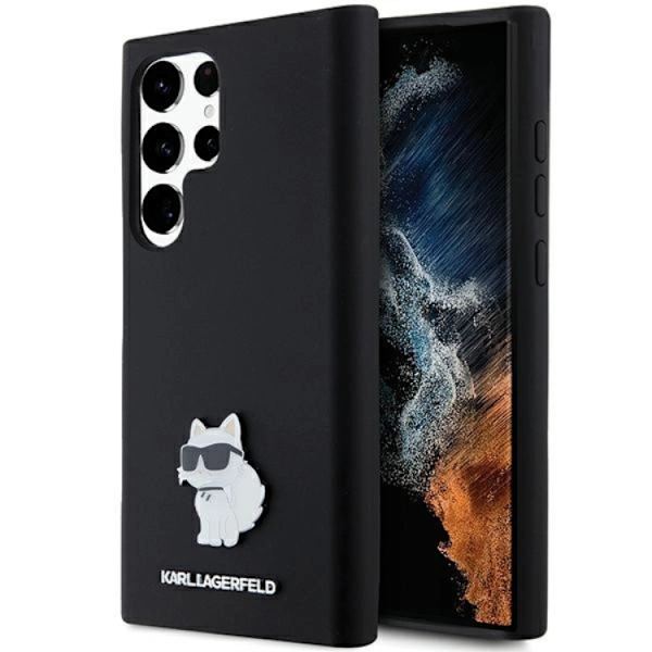 Karl Lagerfeld Galaxy S23 Ultra Mobilskal Silikon Choupette Svart