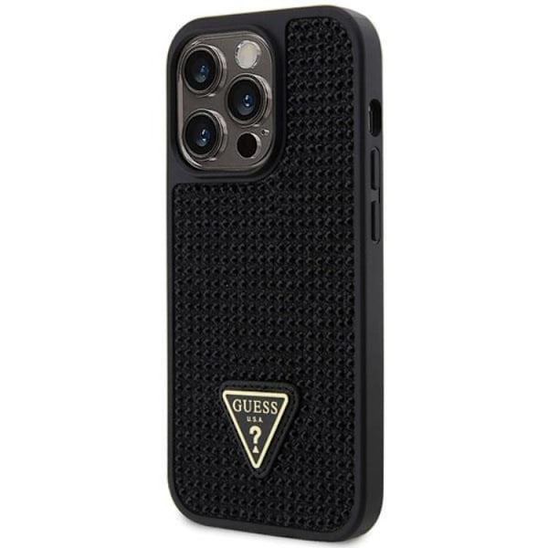 Guess iPhone 14 Pro Max Mobilskal Rhinestone Triangle - Svart Svart