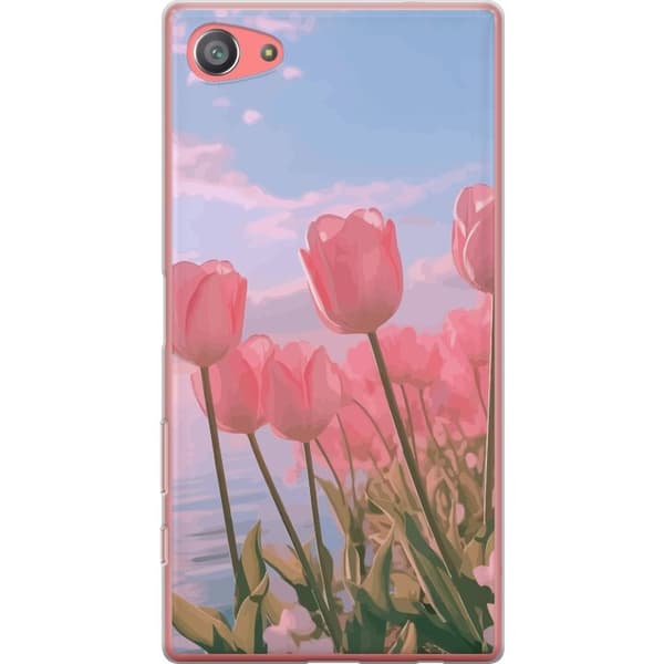 Mobilskal till Sony Xperia Z5 Compact med Rosa Tulpaner