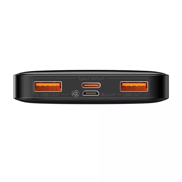Baseus Digital Display Hurtigoplader 10000mAh 20W - Sort Black