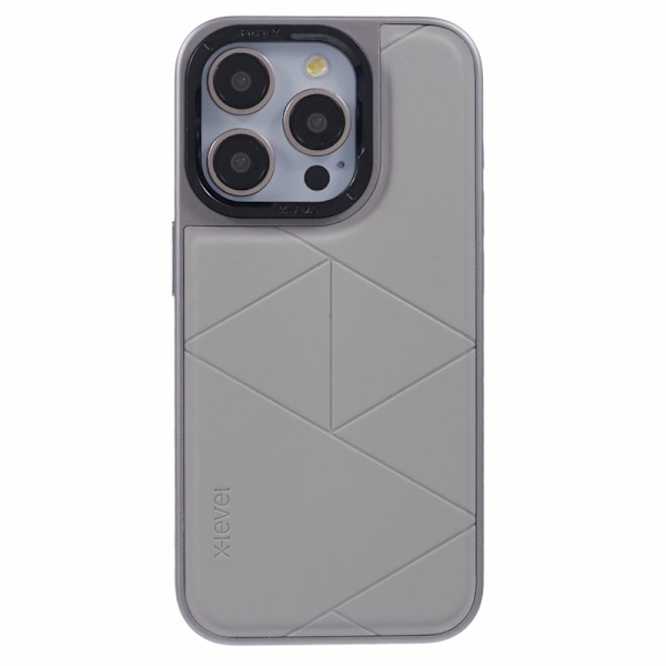 X-LEVEL Mobilskal till iPhone 13 Pro Geometrisk Mönster Grå