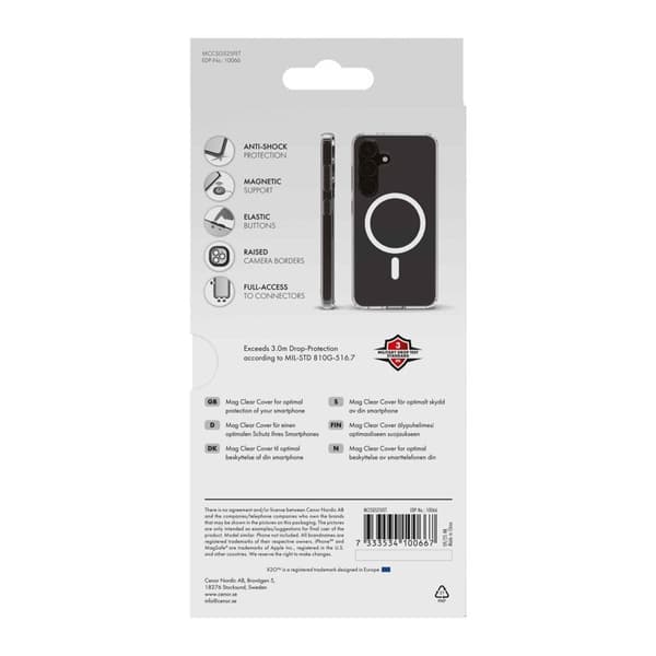 X2O Mag Clear Skal Samsung Galaxy S25 FE Klar