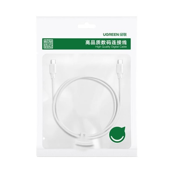 Ugreen US562 USB-C till USB-C kabel PD 100W 2m - Vit