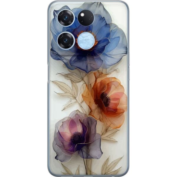 Mobilskal till OnePlus Ace Racing med Silkesblommor