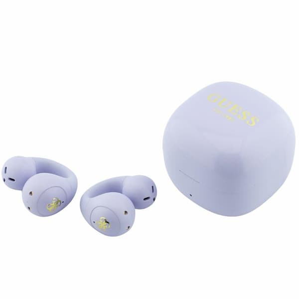Guess Trådlös Hörlurar In-Ear Script Metal Logo - Rosa