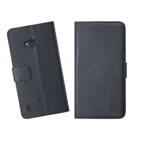 Embossed Plånboksväska till Nokia Lumia 720 (Svart) Svart
