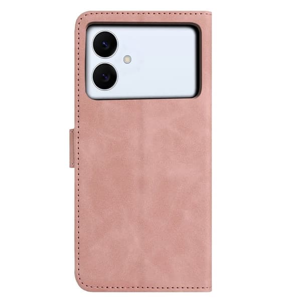 Samsung Galaxy S26 Edge Plånboksfodral Konstläder Ställ - Roséguld