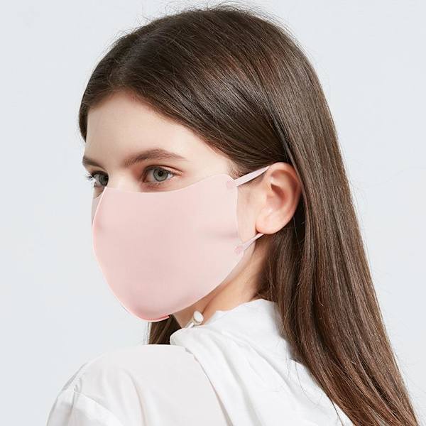 Tvättbar mask Munskydd Skyddsmask Rosa Rosa