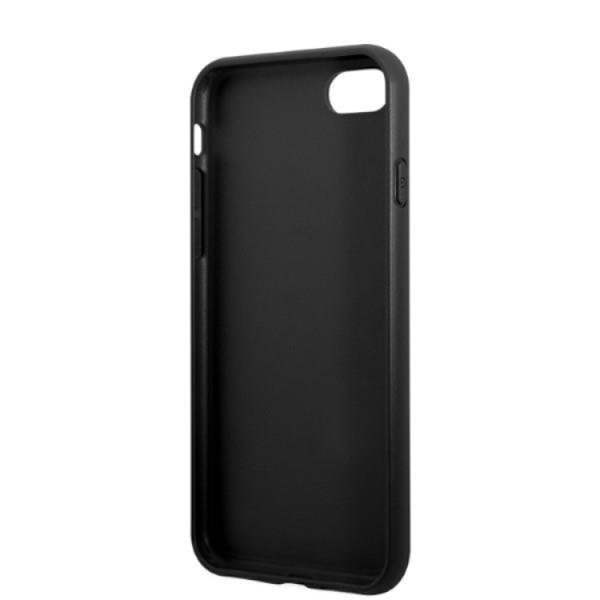 Guess iPhone 7/8/SE (2020/2022) Mobilskal Saffiano Triangle Svart