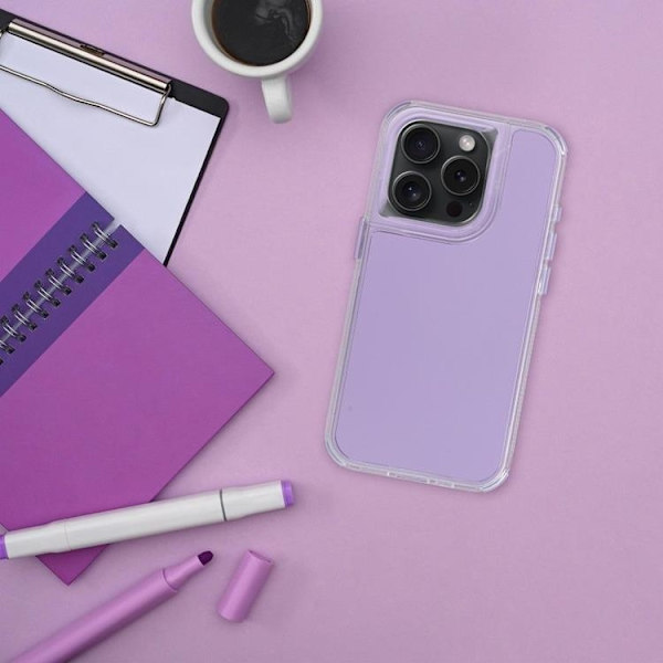 Mobilskal till iPhone 14 Matrix - Violett Lila