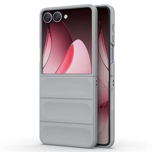 Mobilskal till Galaxy Z Flip7 Anti-Drop TPU Rugged - Ljusgrå Grå
