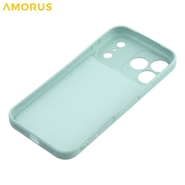 AMORUS Mobilskal till iPhone 17 Pro Precise Cutouts TPU Fiber - Blå Blå