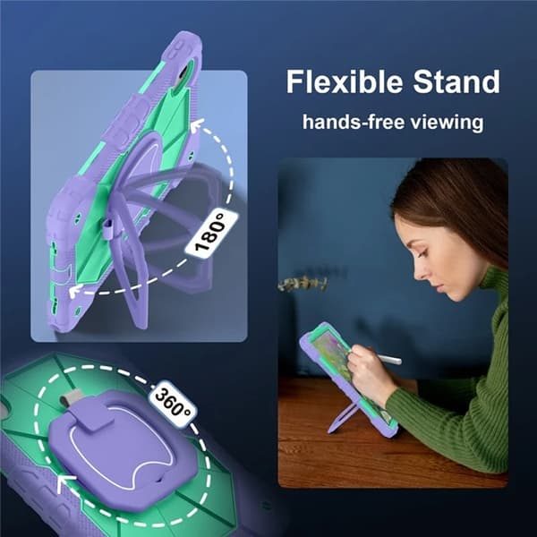 Lenovo M11/Idea Tab Mobilskal Silikon Kickstand Grön