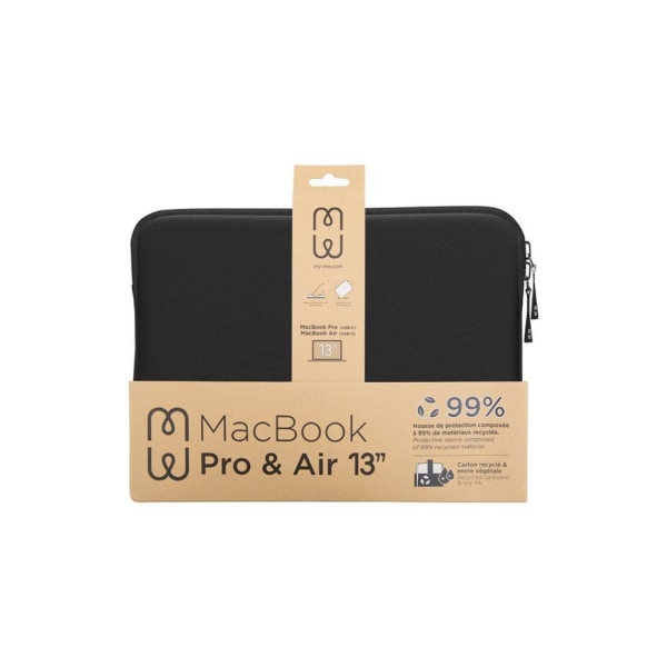 MW Macbook Pro/Air 13 Taske Eco - Sort/Hvid
