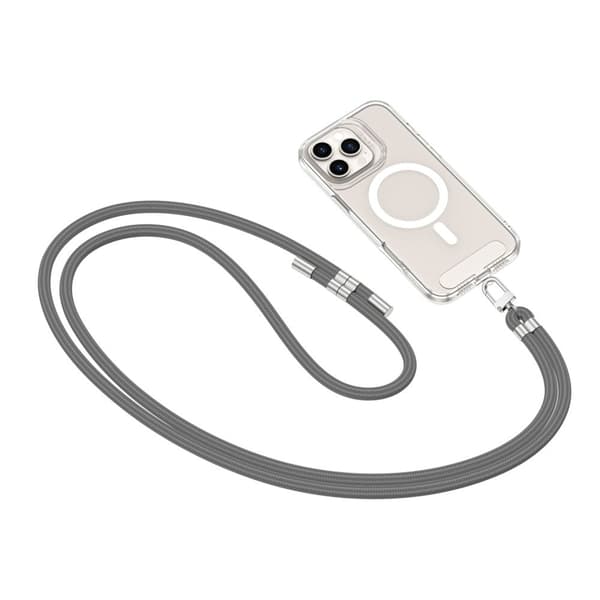 Tech-Protect Mobilrem Crossbody C7S - Grå/Sølv Silver
