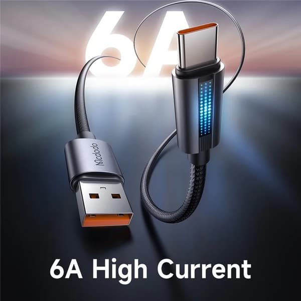 MCDODO USB-A - USB-C 100W Kabel 1.2m 6A CA-5180 - Svart Svart