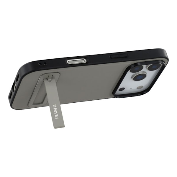 X-LEVEL Mobilskal till iPhone 17 Pro Max Läder PC TPU Grå