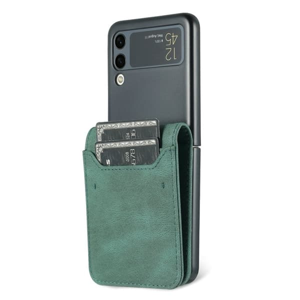 AZNS Mobilskal till Samsung Galaxy Z Flip3 5G - PU Läder - Grön