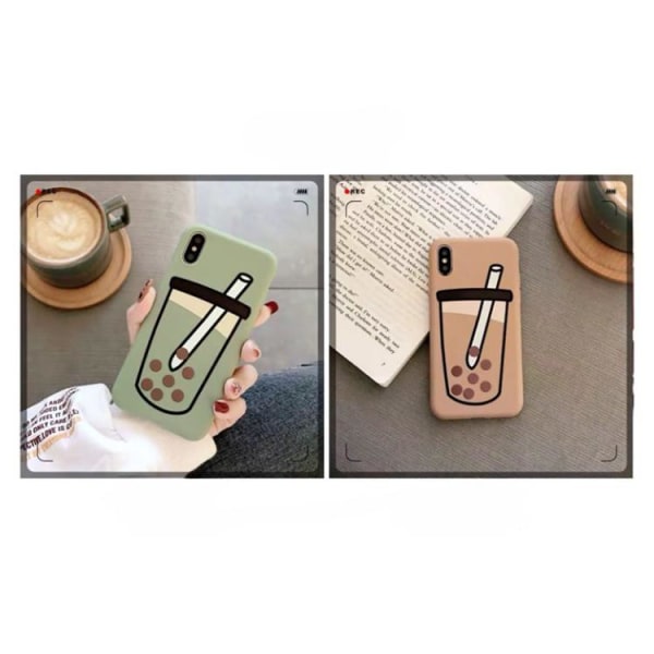 iPhone 11 mobilcover Boba Milk Tea Silikone - Grøn
