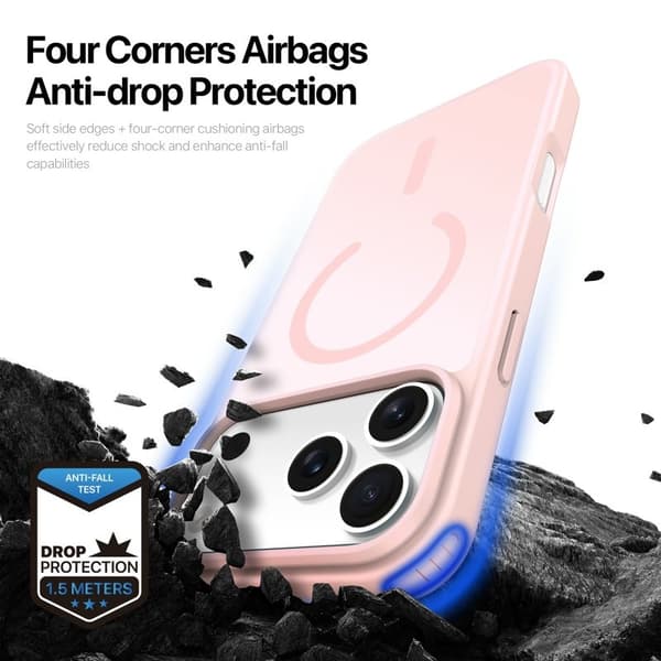 DUX DUCIS Yind Series Mobilskal till iPhone 17 Pro Max TPU + PC - Rosa