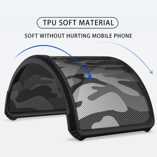 Rzants iPhone 14 Pro Cover Camouflage - Sort Svart