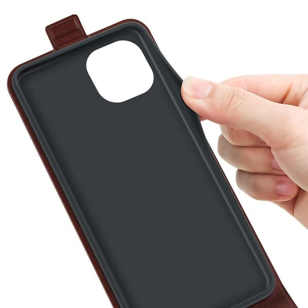 Flipcover med kortholder til iPhone 13 Mini - Brun Brown