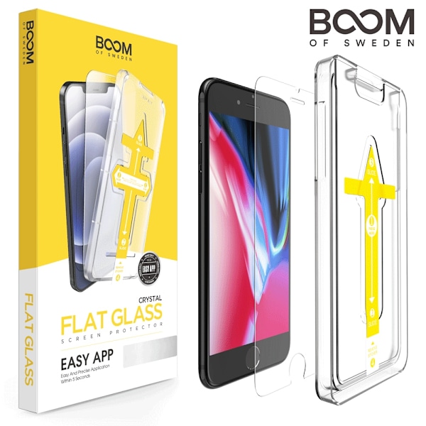 BOOM Flat karkaistu lasinäytönsuoja iPhone 5/5S/SE Transparent