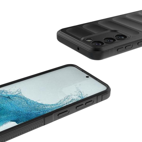 Mobilskal till Galaxy S23 Plus Magic Shield Flexible Armored - Blå Svart