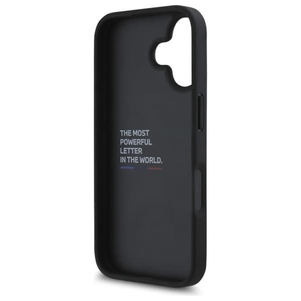 BMW Mobilskal till iPhone 16 M Grip Stand Smooth - Svart Black