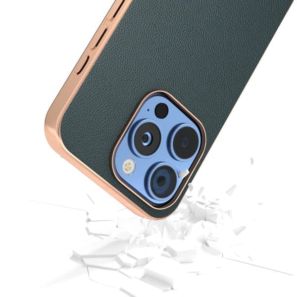 ABEEL Mobilskal till iPhone 16 Pro Max Äkta Läder Grön