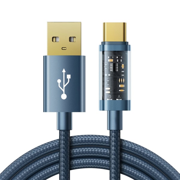 Joyroom USB-A-USB-C-kaapelit 3A 2m - Sininen