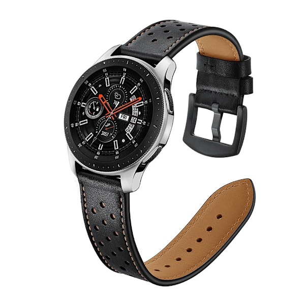 Tech-Protect Läder Samsung Galaxy Watch 46Mm Svart Svart