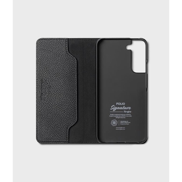 Ringke Folio Signature Flip Läder Fodral Galaxy S22 Plus - Svart