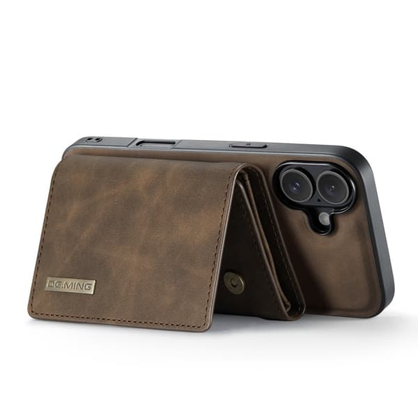 DG.MING M1 Series Mobilskal till iPhone 17 med Kickstand - Brun