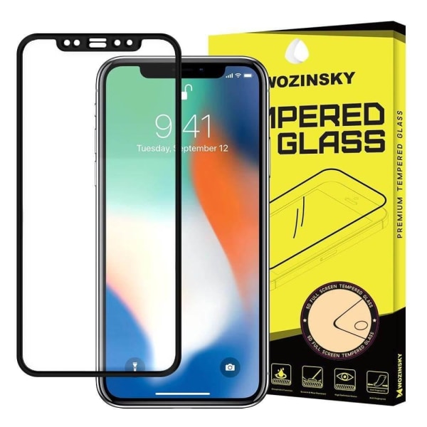 Wozinsky Full Glue Tempered Glass iPhone 12 mini Sort Black