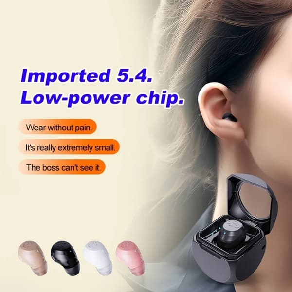Singel Mini Bluetooth In-Ear Trådlösa Hörlurar Q1 - Apricot Rosa