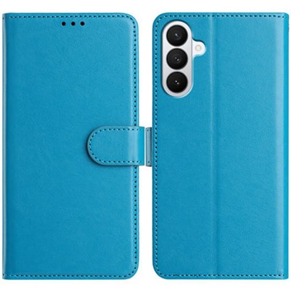 Samsung Galaxy A57 Plånboksfodral Konstläder Ställ - Ljusblå