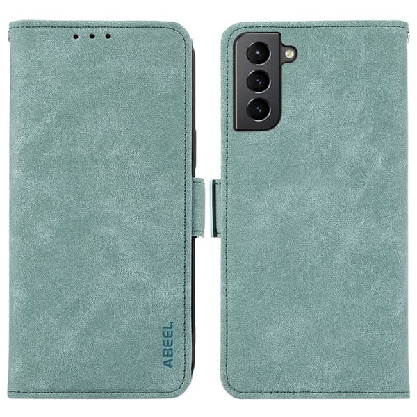 ABEEL Samsung Galaxy S21+ Plånboksfodral Konstläder Magnetisk Blå