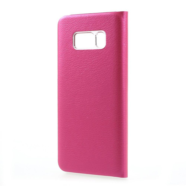 Flip View mobilfodral till Samsung Galaxy S8 Plus - Magenta