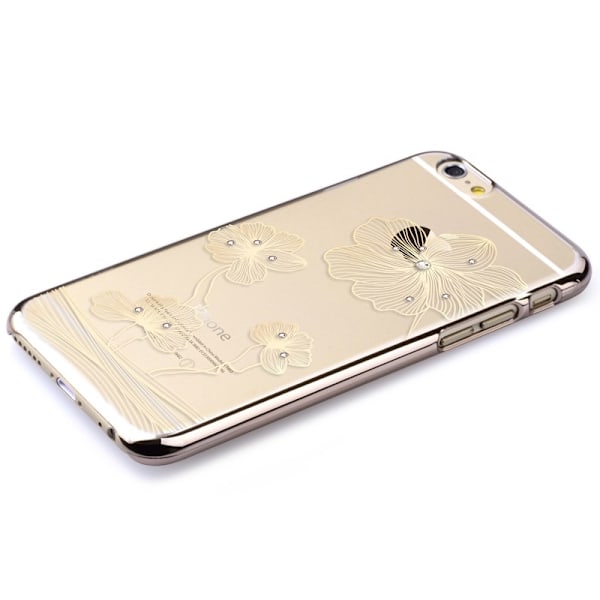 Comma BaksideSkal till Apple iPhone 6 / 6S  - Guld Blommor Gul