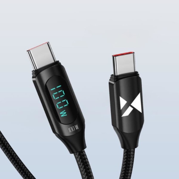 Wozinsky USB-C till USB-C Kabel (2m) - Svart