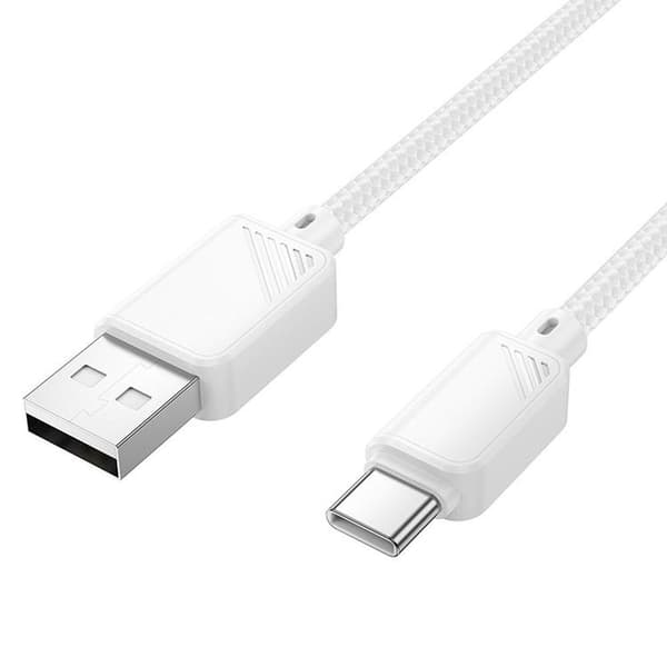 HOCO USB-A till USB-C 3A Kabel 1m X113 - Vit Vit