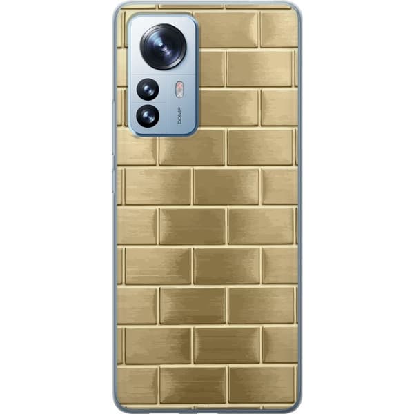 Mobilskal till Xiaomi 12 Pro med Gyllene Murstenar