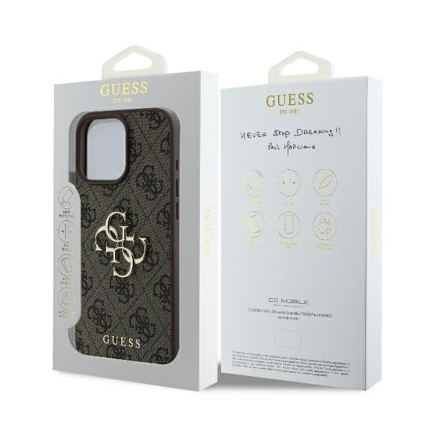 Guess Mobilskal till iPhone 16 Pro 4G Big Logo - Brun Brun