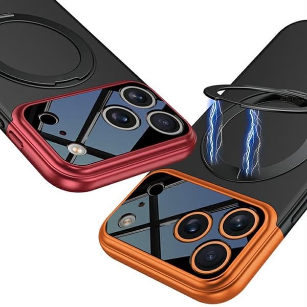 GKK Mobilskal till iPhone 17 Pro MagSafe Rotary Kickstand Blå