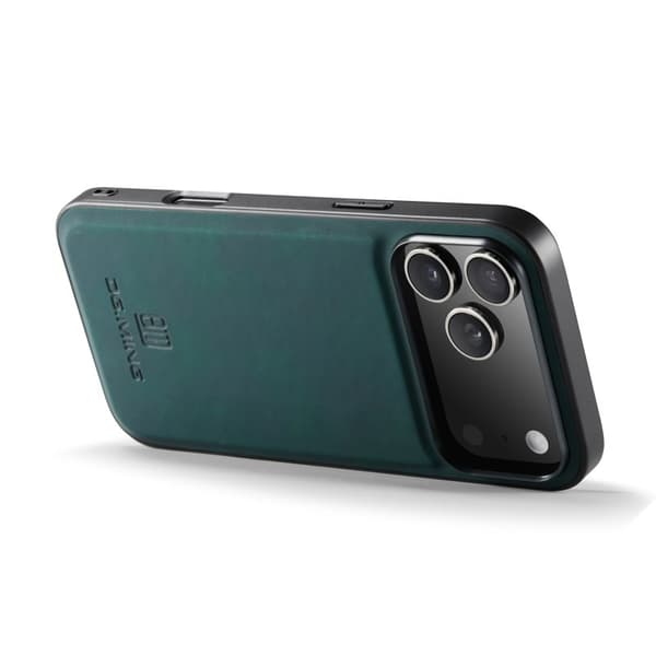 DG.MING Mobilskal till iPhone 17 Pro Max PU Läder Hybrid Grön