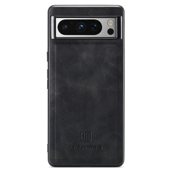 DG.MING Mobilskal till Google Pixel 8 Pro PU Läder + PC + TPU - Svart