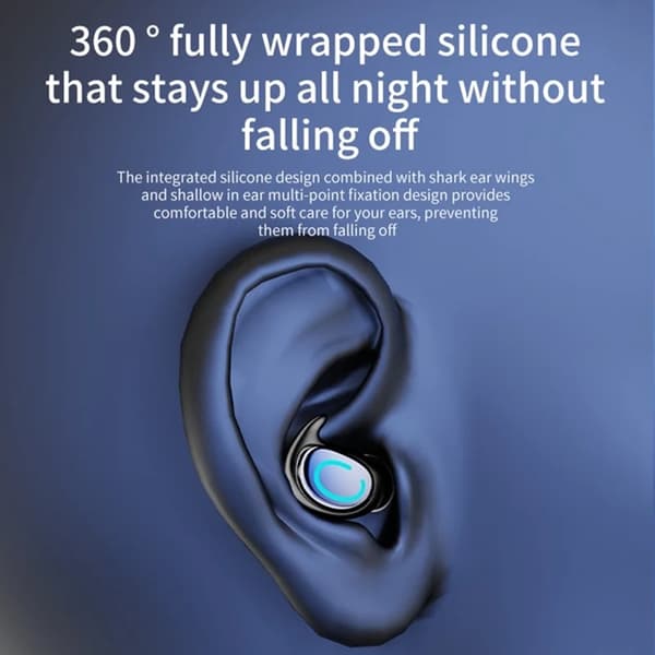 Singel Bluetooth In-Ear Trådlösa Hörlurar Noise Cancelling Svart