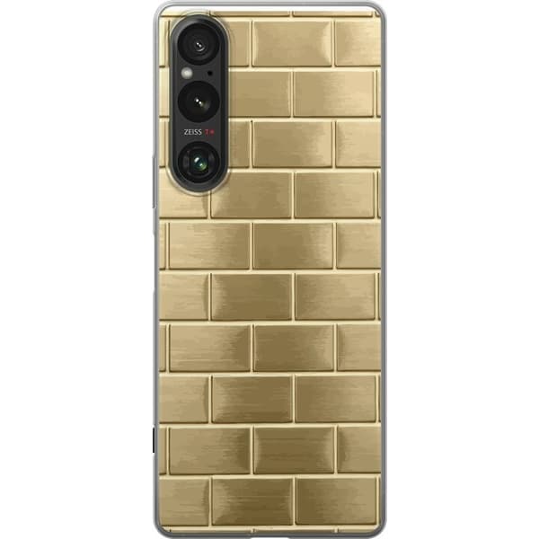 Mobilskal till Sony Xperia 1 VI med Gyllene Murstenar