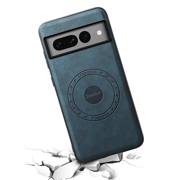 DENIOR D14 Google Pixel 7 Pro 5G Fodral PU+PC+TPU Blå